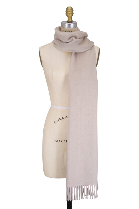 Brunello Cucinelli - Beige Cashmere Scarf with Hood