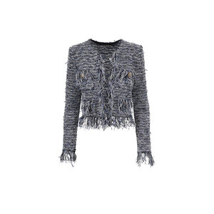 【新品未使用】Fringe tweed Jacket laubeblanc Fringe tweed Jacket – L'AUBE BLANC