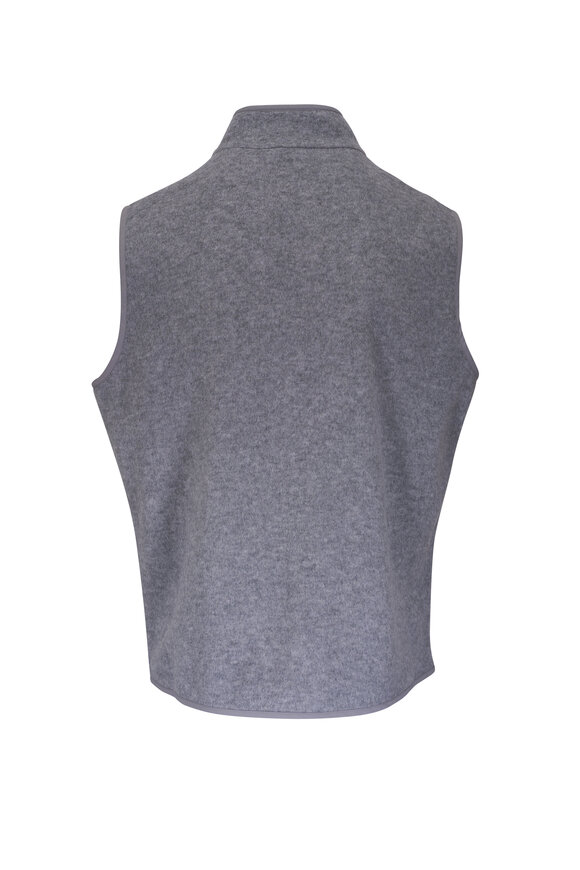 Peter Millar - Crown Flex British Gray Wool Fleece Vest 