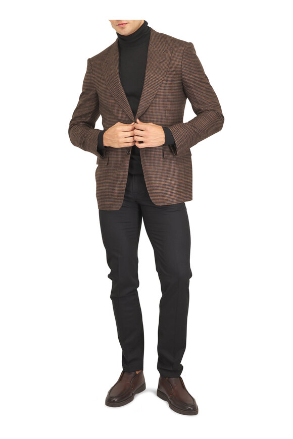 Tom Ford Black Cashmere & Silk Turtleneck Sweater - view 2