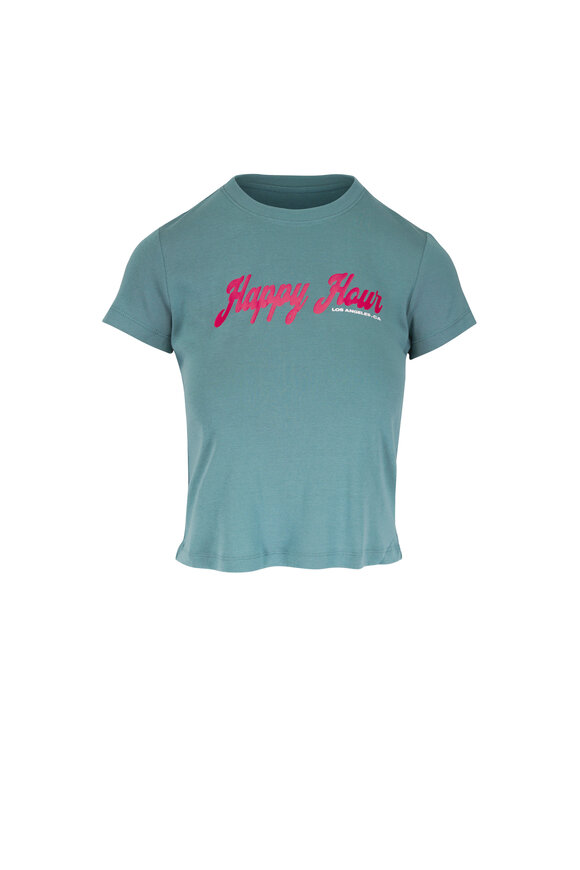 AG Sadie Cheers Hour Crew 90's Vintage Crop T-Shirt - view 1