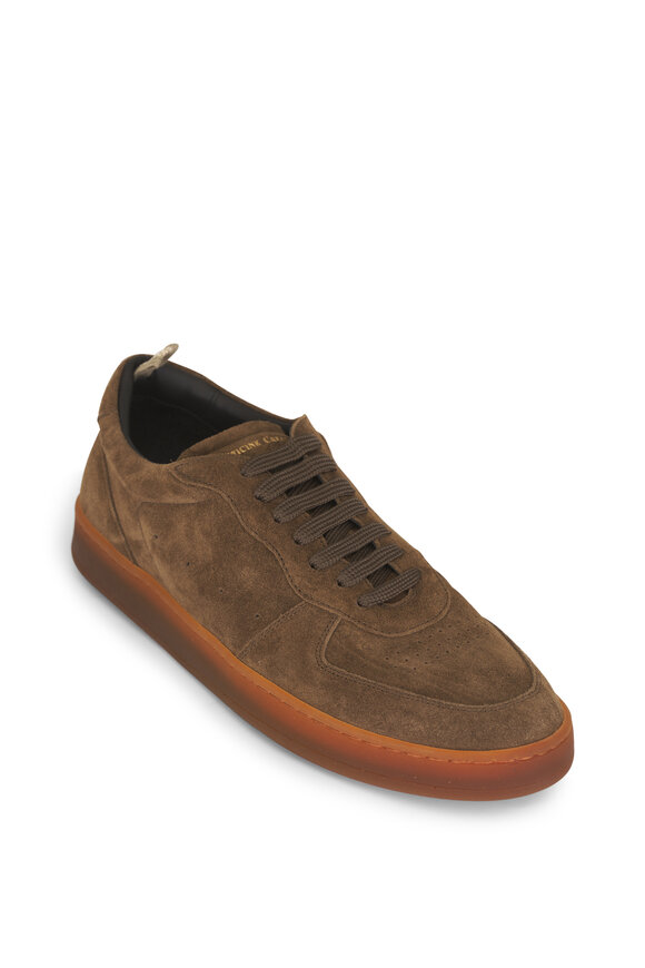 Officine Creative Asset Olive Suede Low Top Sneaker - view 1