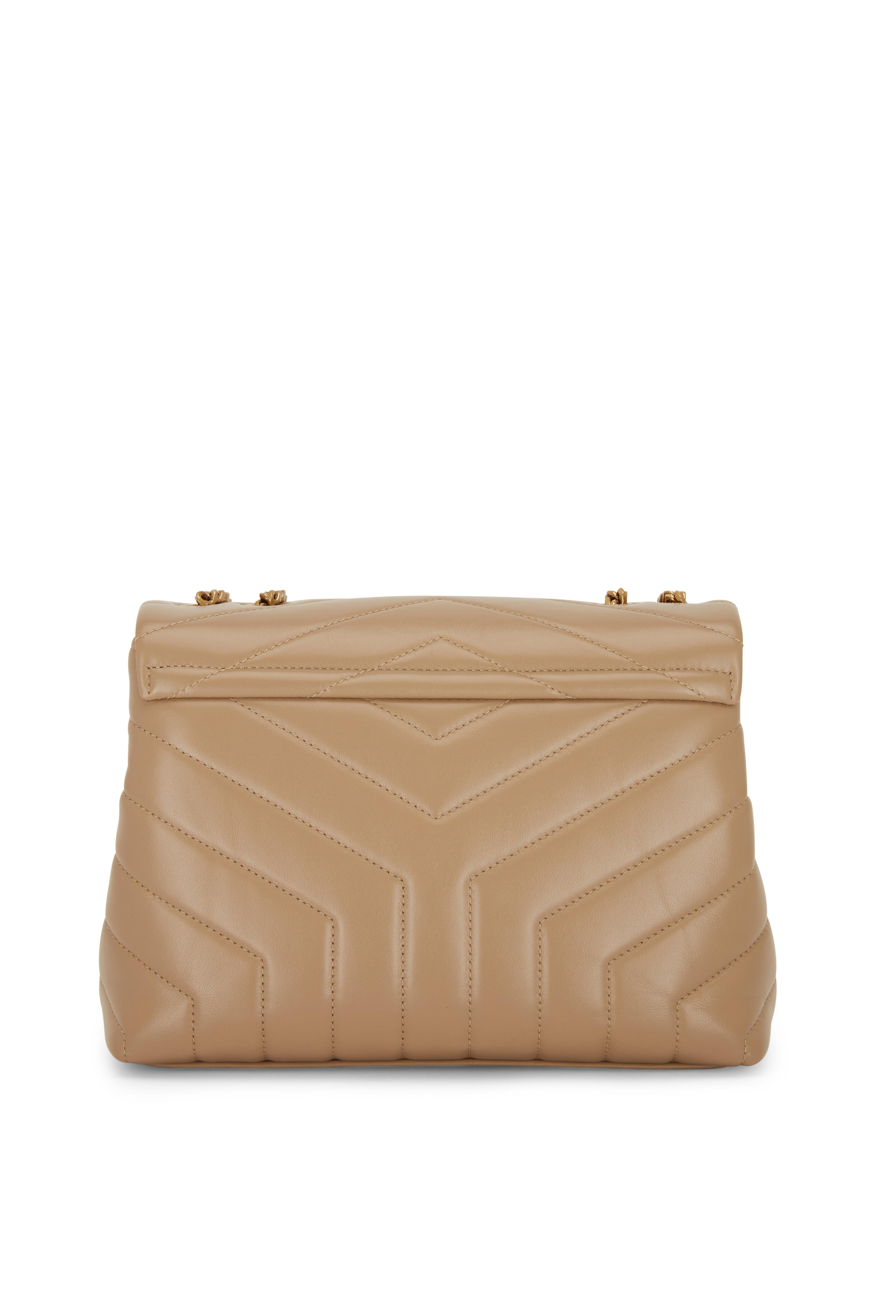 Saint Laurent - Lou Lou Beige Monogram Quilted Leather Small Bag