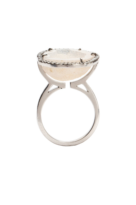 Kimberly McDonald - 18K White Gold Geode & Diamond Ring