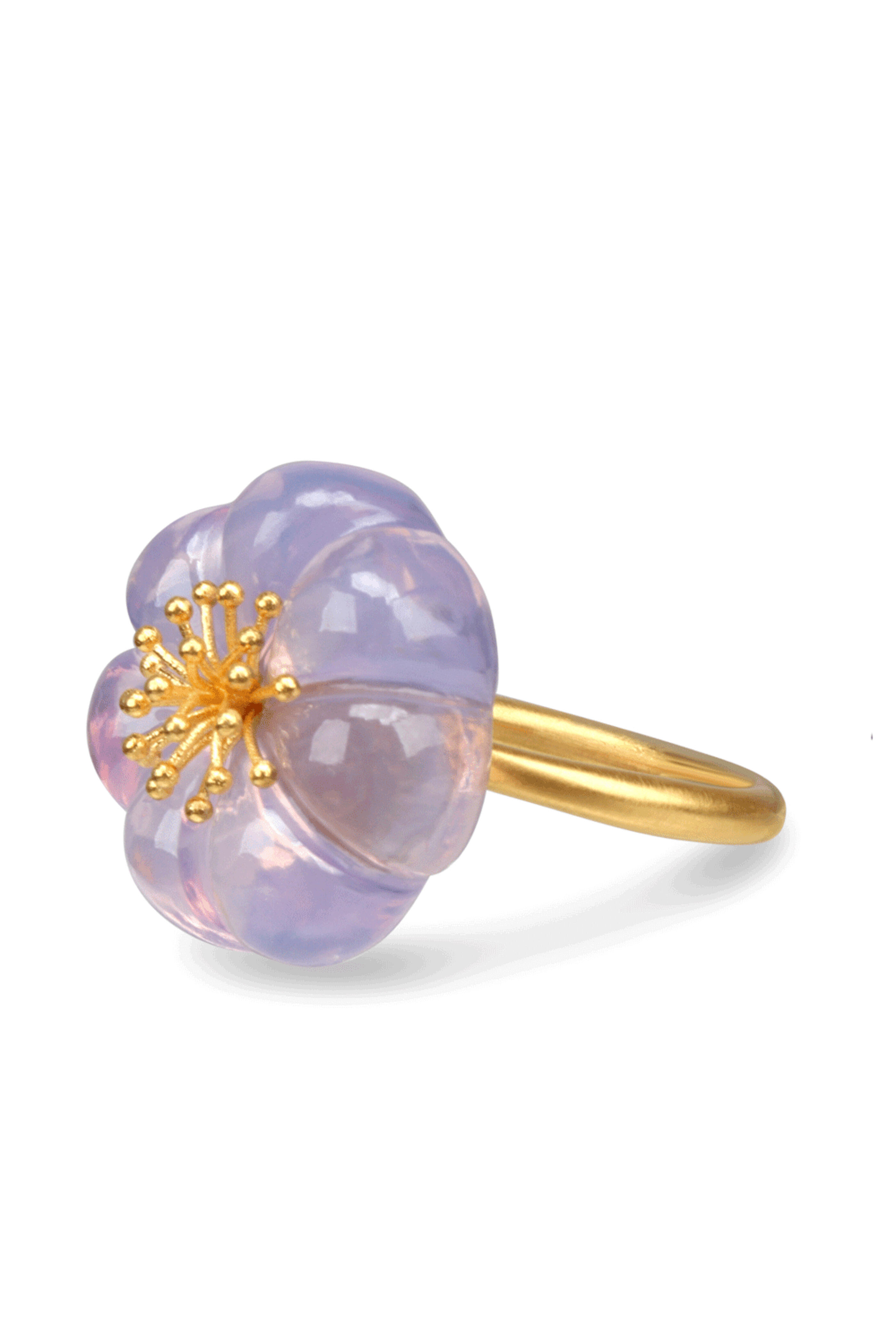 Marie-Hélène De Taillac - Lavender Quartz Plum Blossom Ring