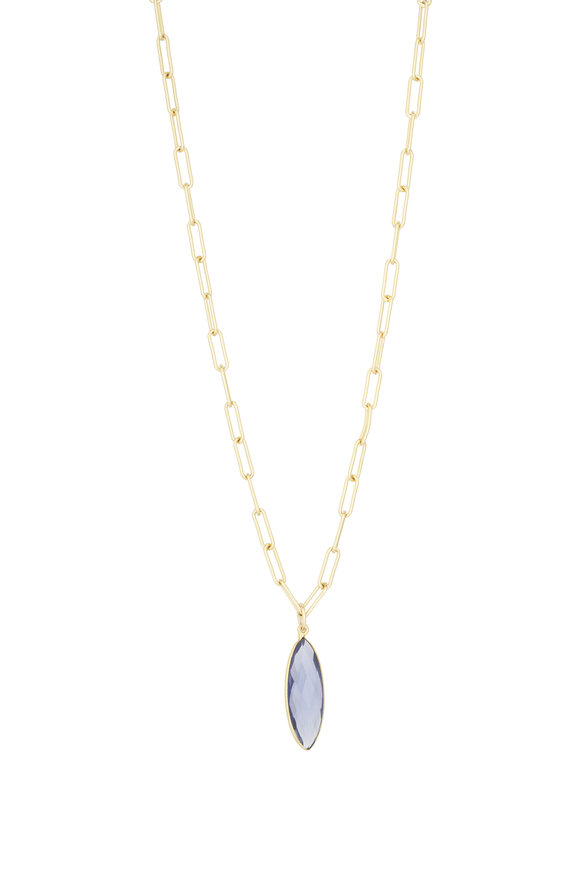Cristina V. Polished Safety Pin Necklace - view 1