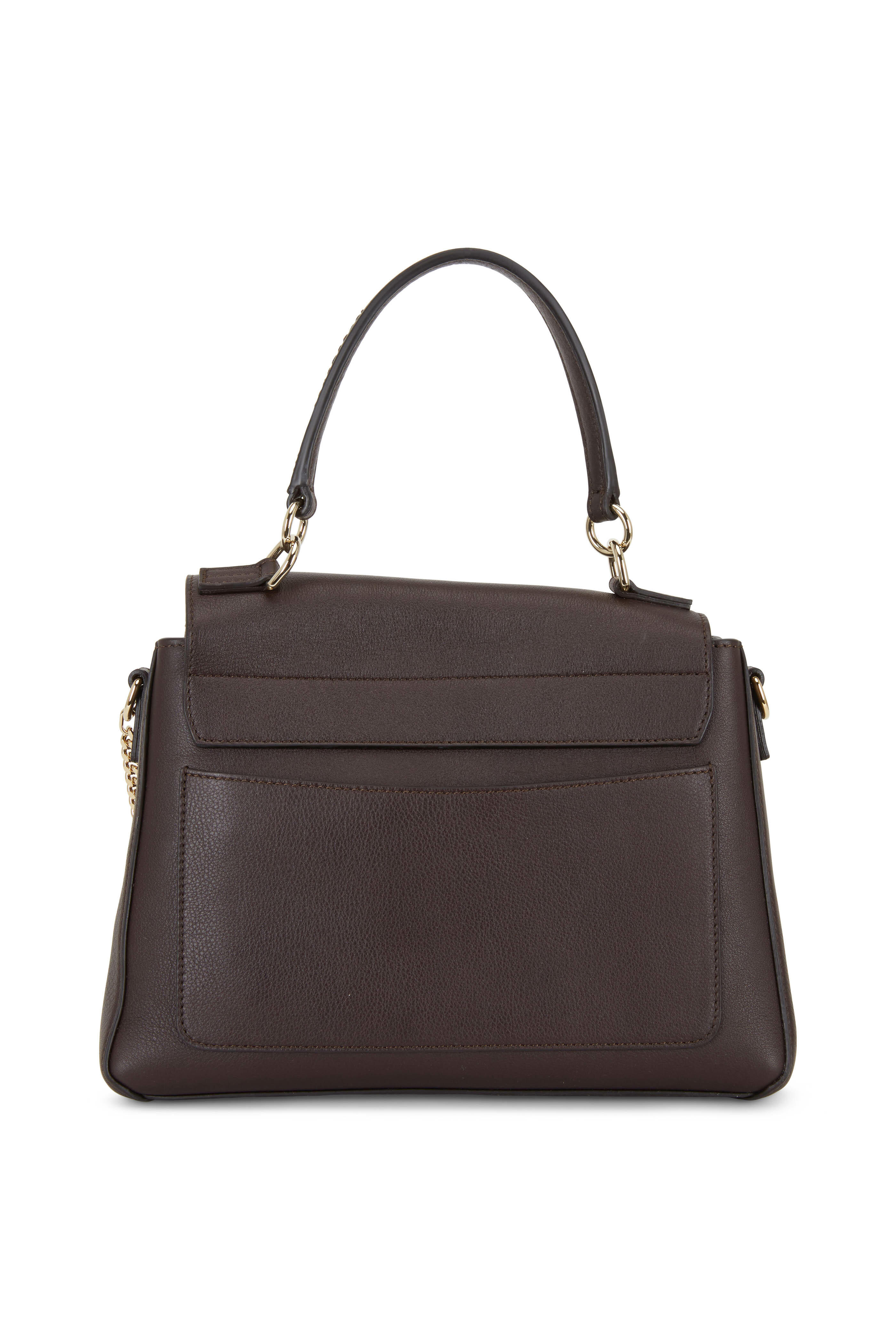 Chloé - Faye Dark Brown Leather Small Day Bag