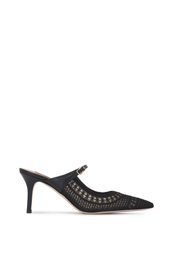 Arteana Trieste Black Mesh Mule, 75mm - view 4