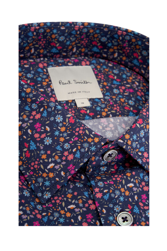 Paul Smith - Navy Floral Dress Shirt