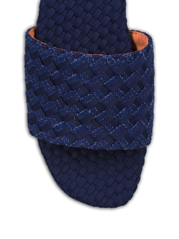 Naghedi St. Barths Indigo Double Weave Slide - view 7