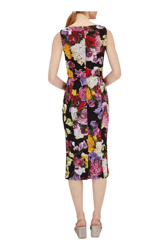【Dolce&Gabbana】フラワーブーケプリント ミディ Dolce & Gabbana - Floral Print Ruched Body-Con Midi Dress