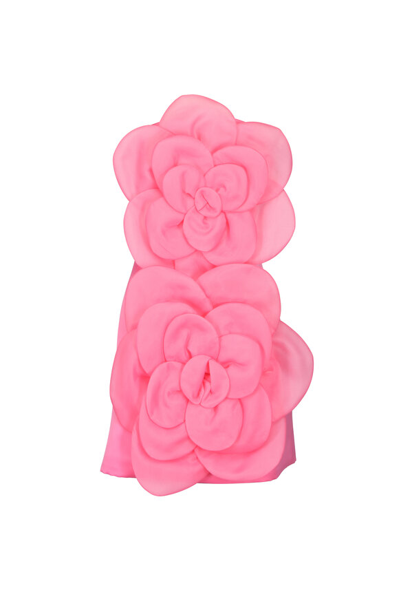 Leo Lin Fuchsia Floret Mini Dress