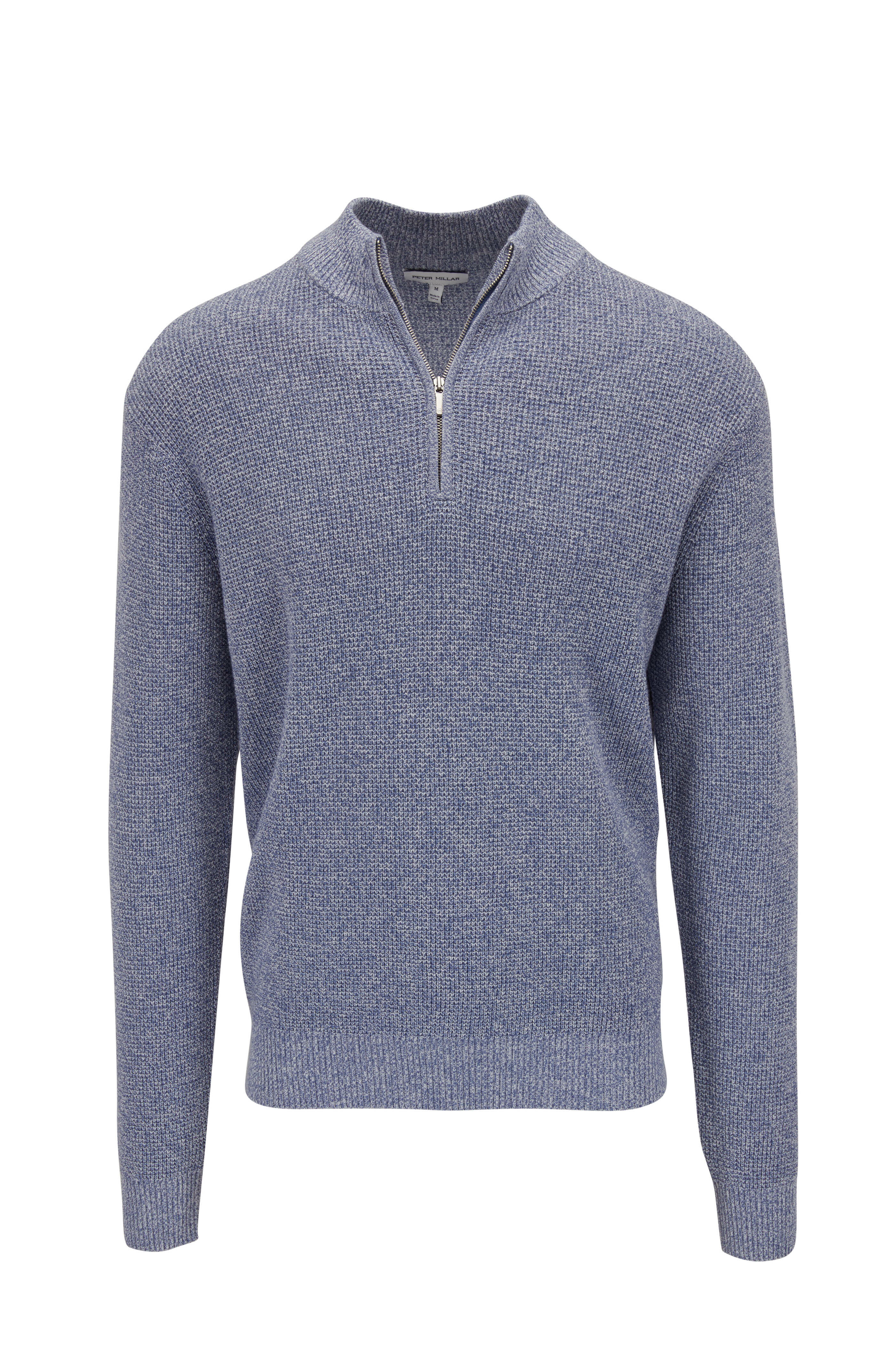 Peter Millar - Kitts Blue Granite Quarter Zip Pullover