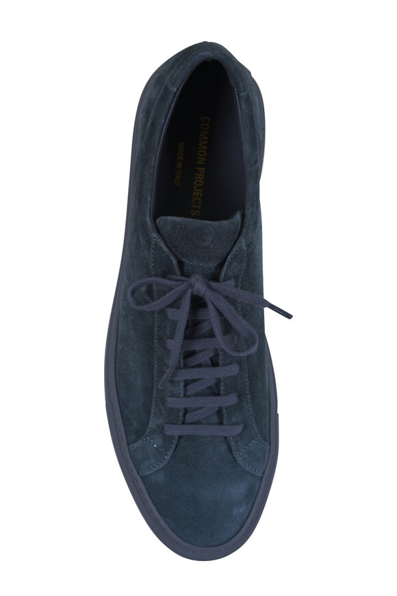 Common Projects Achilles Premium Navy Suede Sneaker - view 3