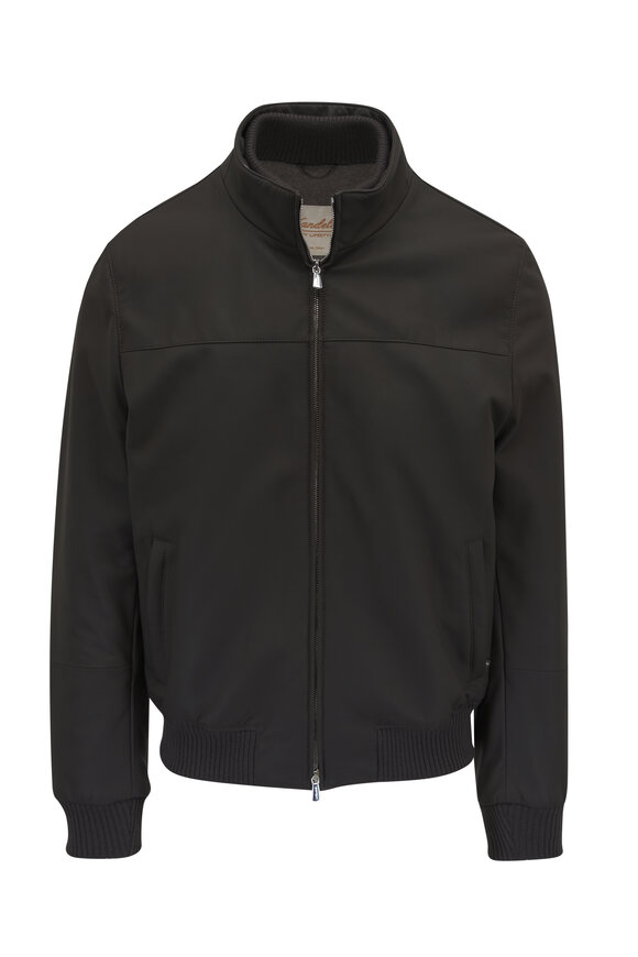 Mandelli - Brown Nappa Leather Jacket