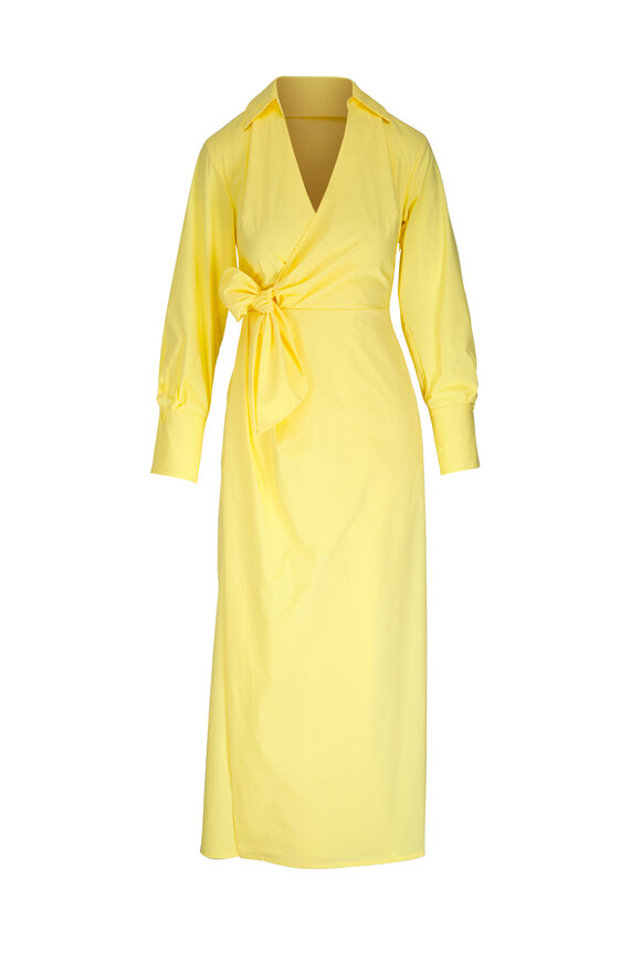 Jonathan Simkhai Briar Draped Pineapple Midi Dress 