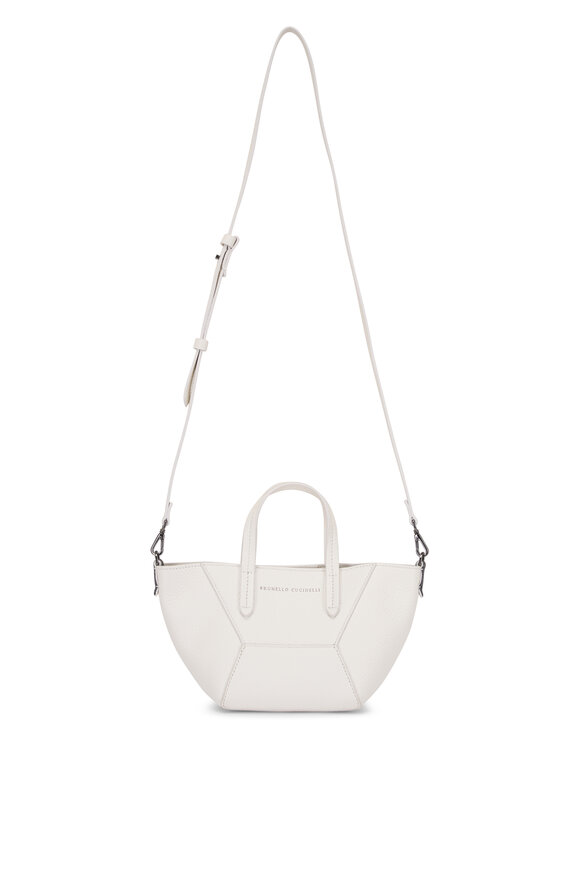 Brunello Cucinelli Mini Duo Butter Monili Shopper Tote