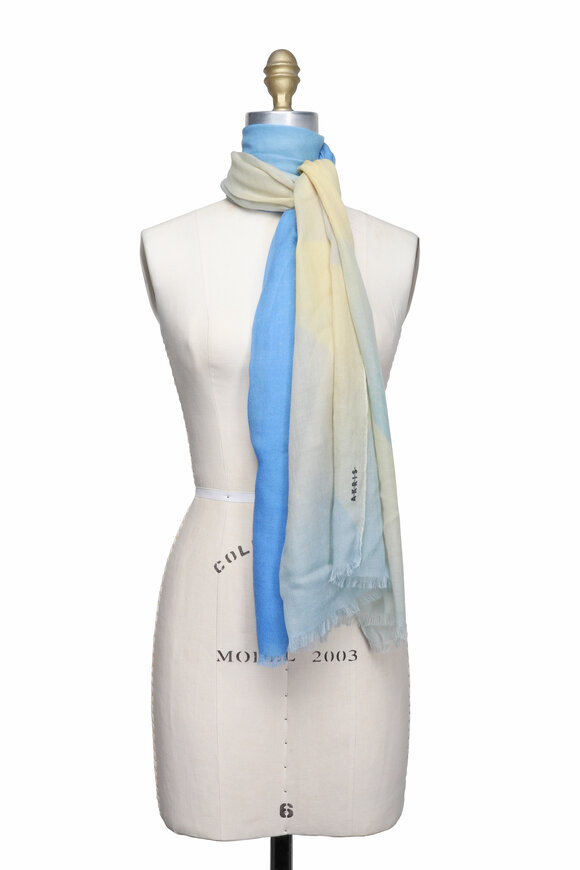 Akris Sunbeam Print Cashmere Scarf