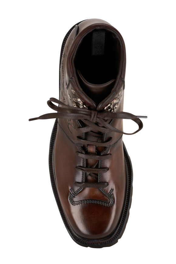 Berluti - Brunico Marrone Intenso Brown Leather Boot 