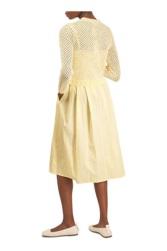 L'Agence Reanne Lemon Sorbet Midi Dress - view 4