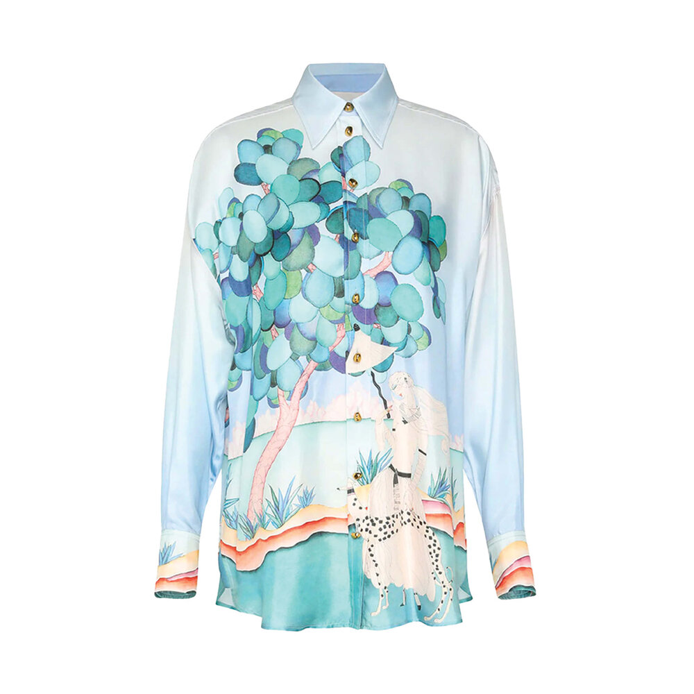 Zimmermann - Madame Jade Illustration Oversized Shirt