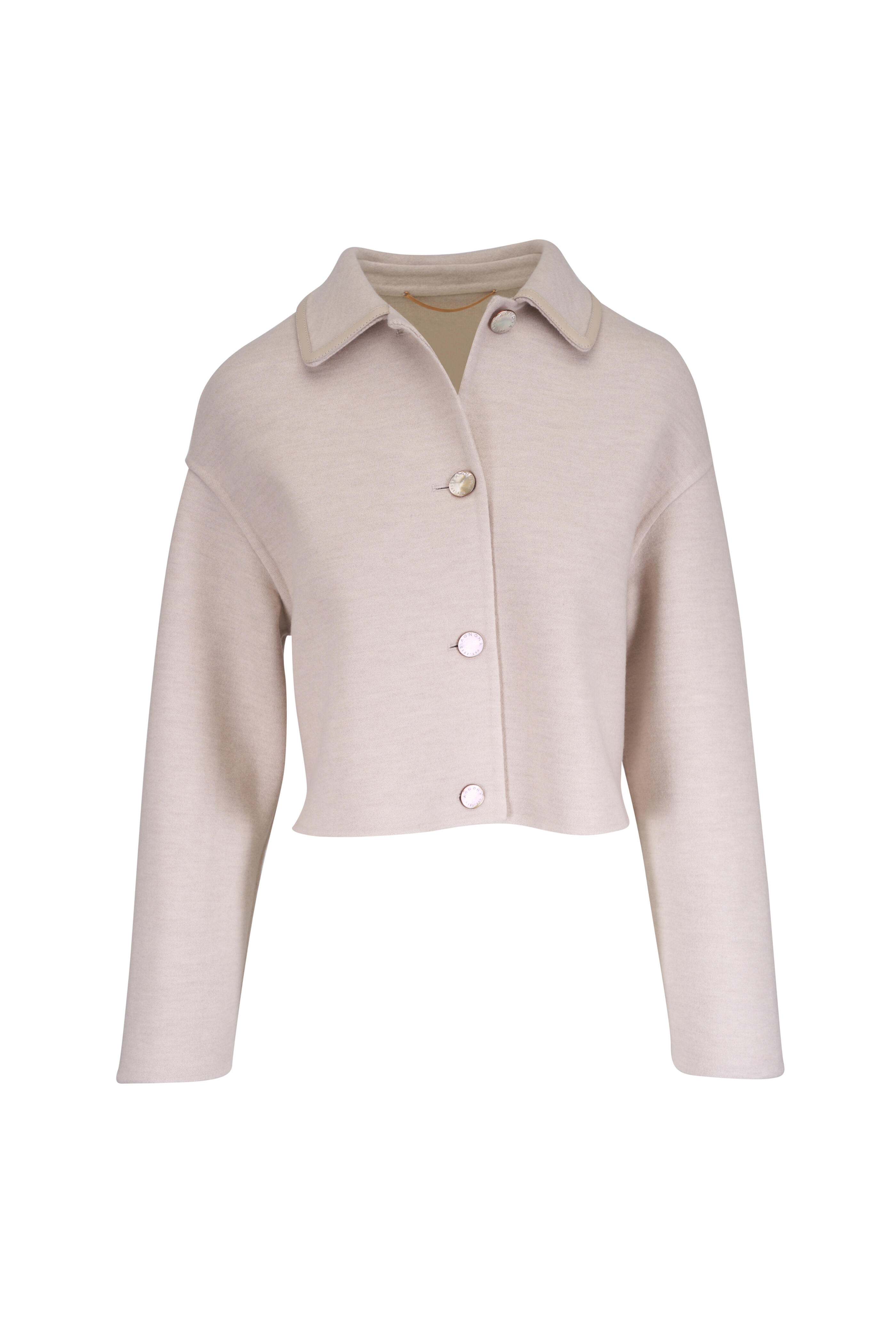 Agnona - Heavy Wool & Cashmere Cropped Jacket