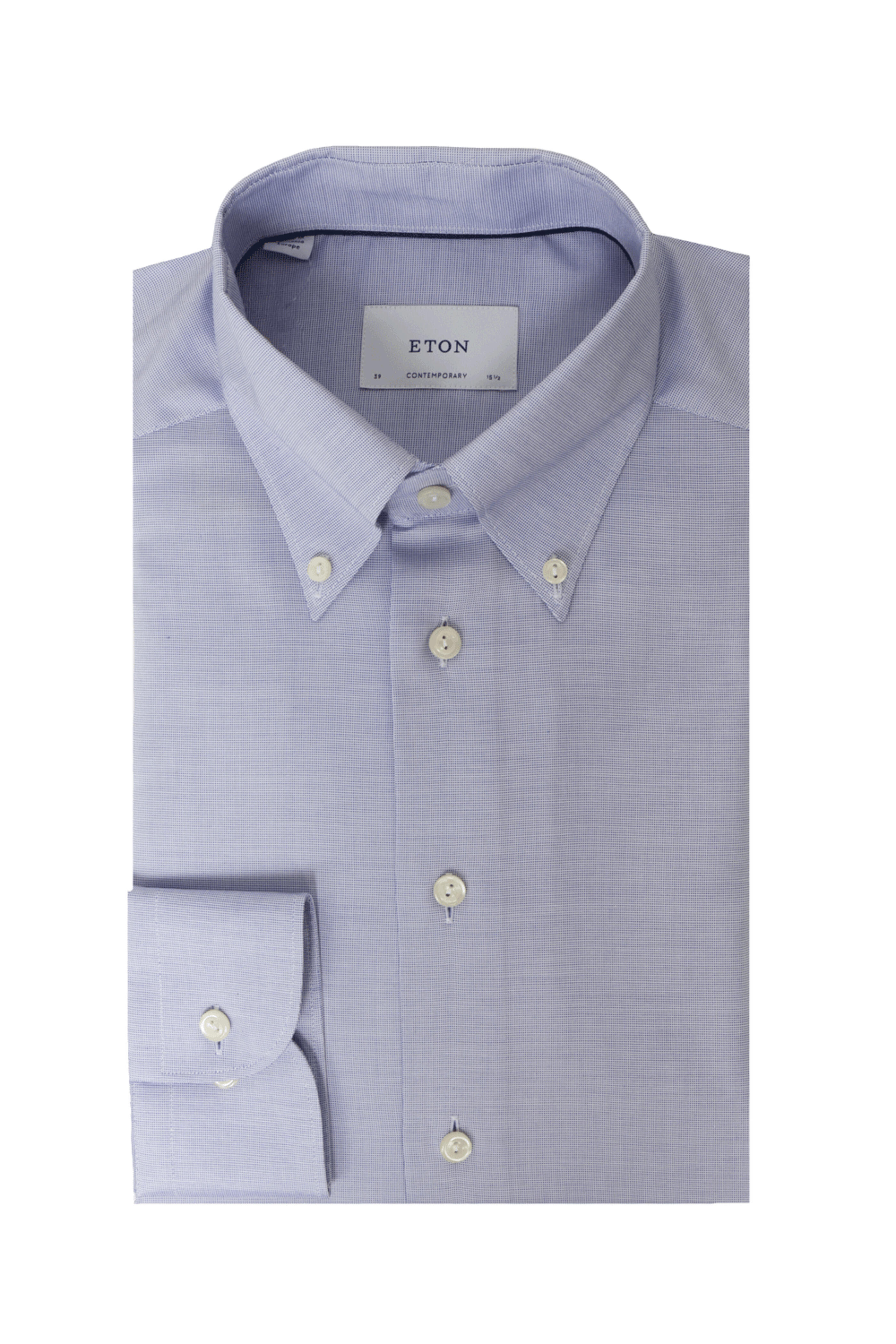Eton - Mid Blue Oxford Dress Shirt