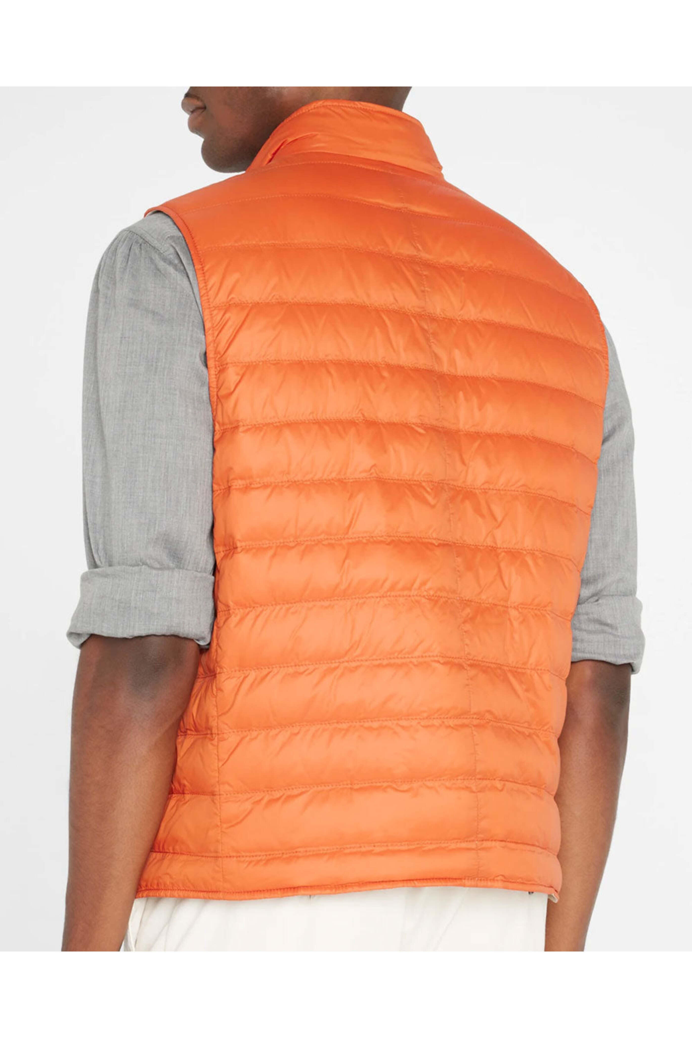 Brunello Cucinelli - Carrot Quilted Nylon Snap Vest