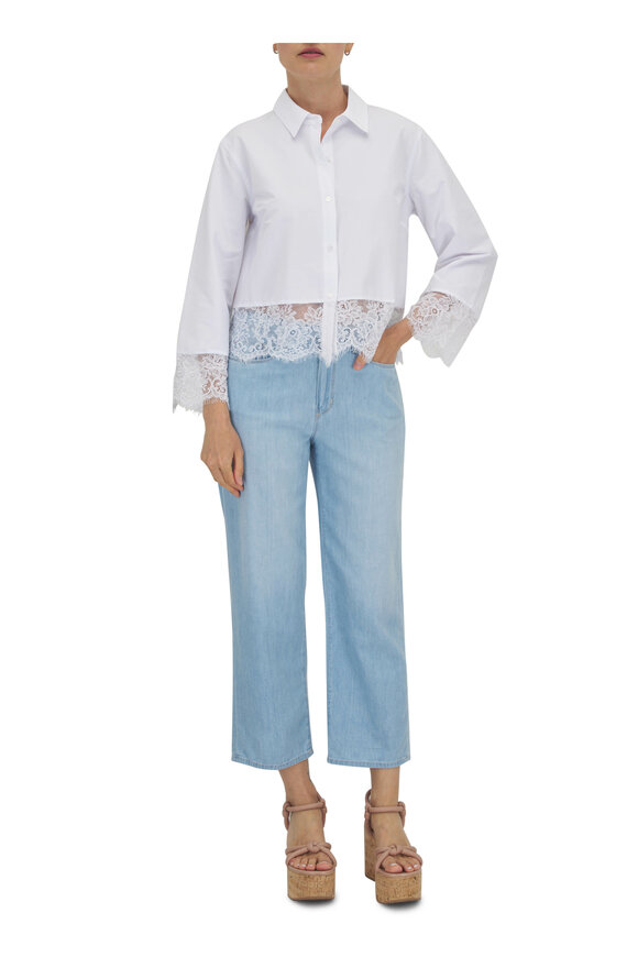 L'Agence - June Dakota Non-Stretch Crop Stovepipe Jean