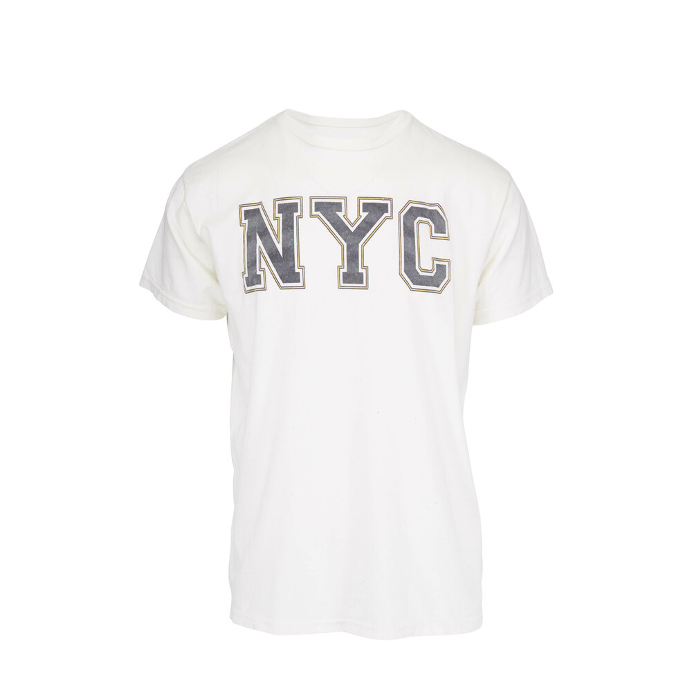 New | Stores - Retro Mitchell Brand York White T-Shirt