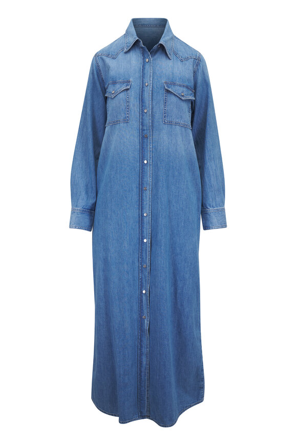 TWP Cowboy Denim Maxi Dress