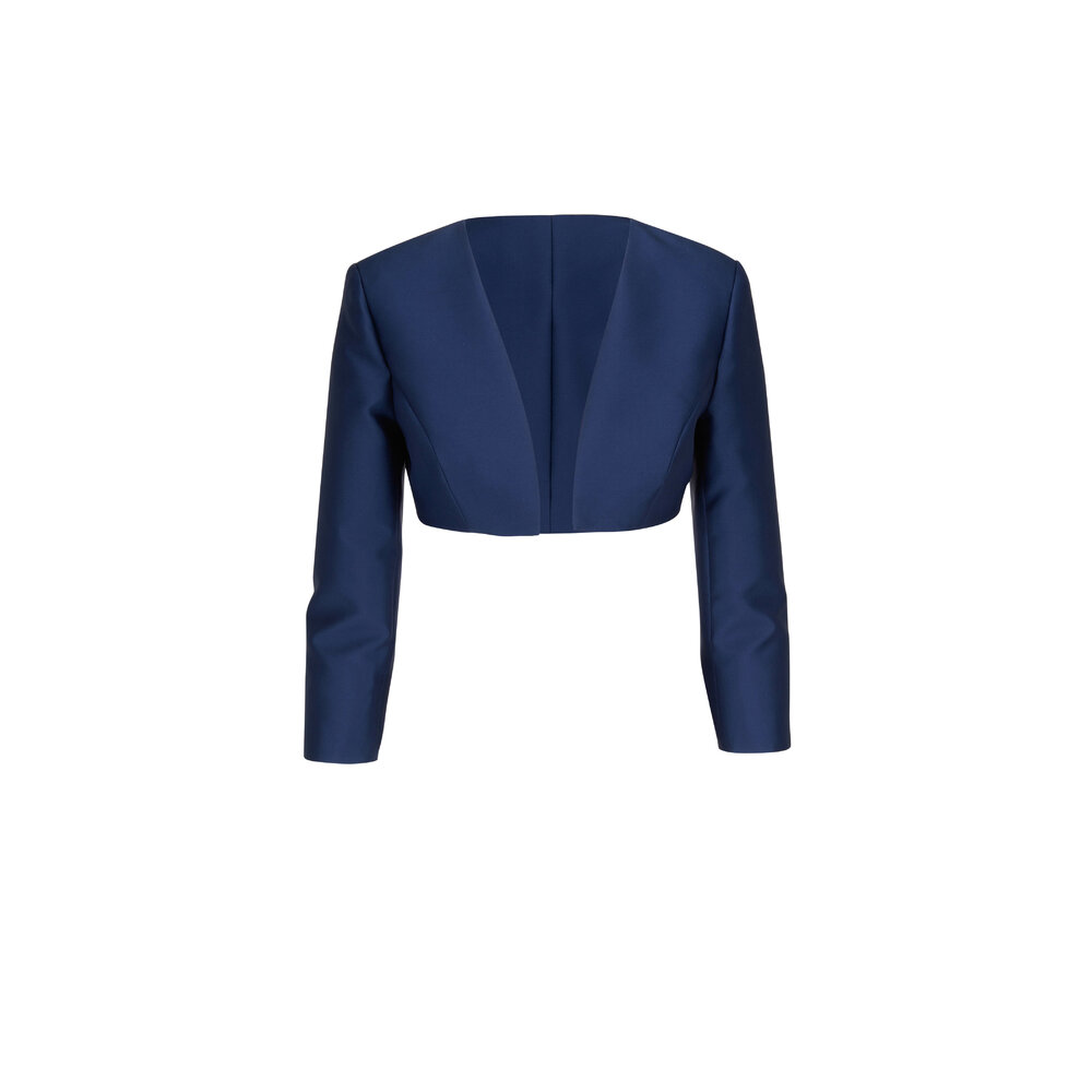 Carolina Herrera - Navy Bolero Jacket | Mitchell Stores