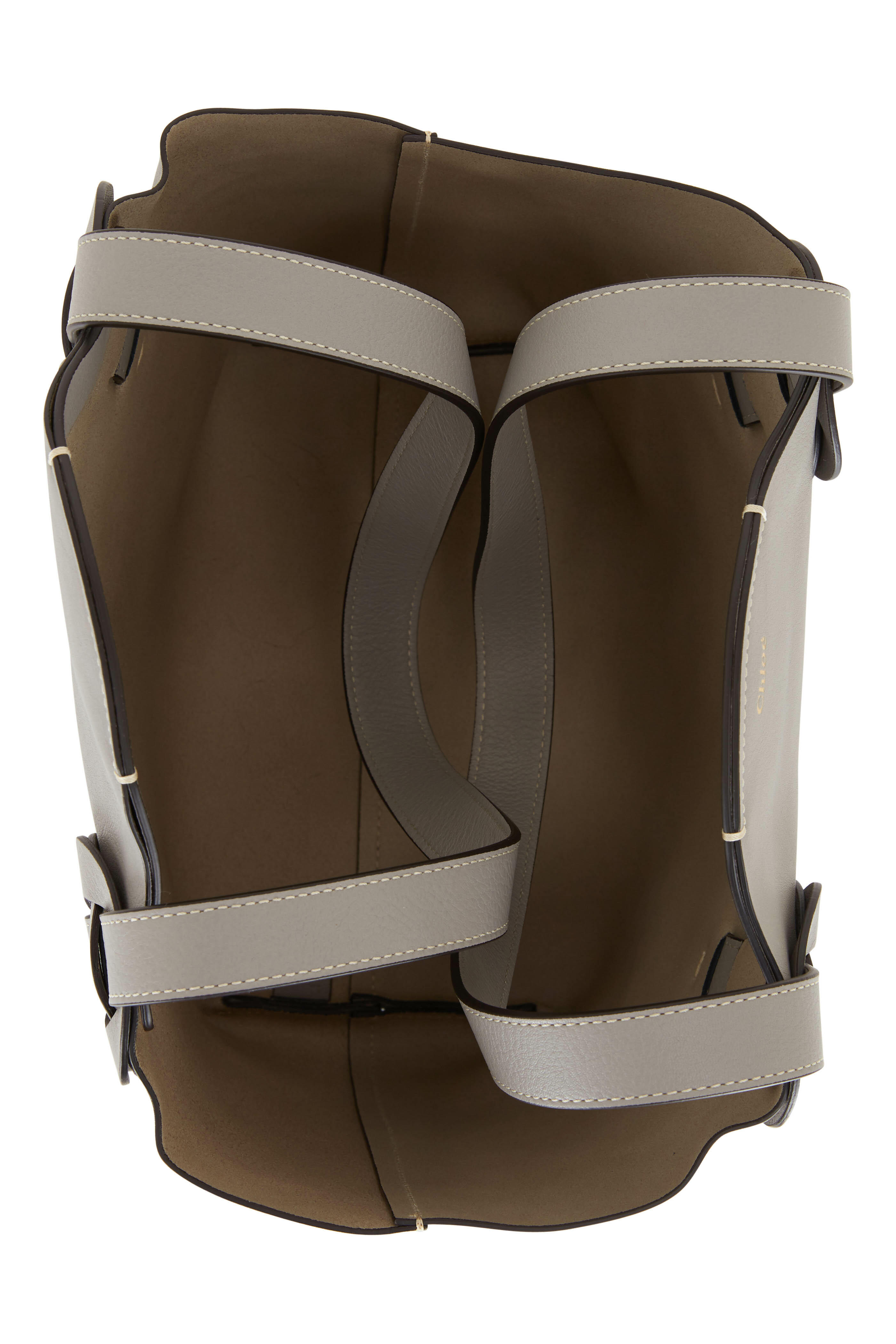 Chloé - Darryl Stormy Gray Leather Small Tote