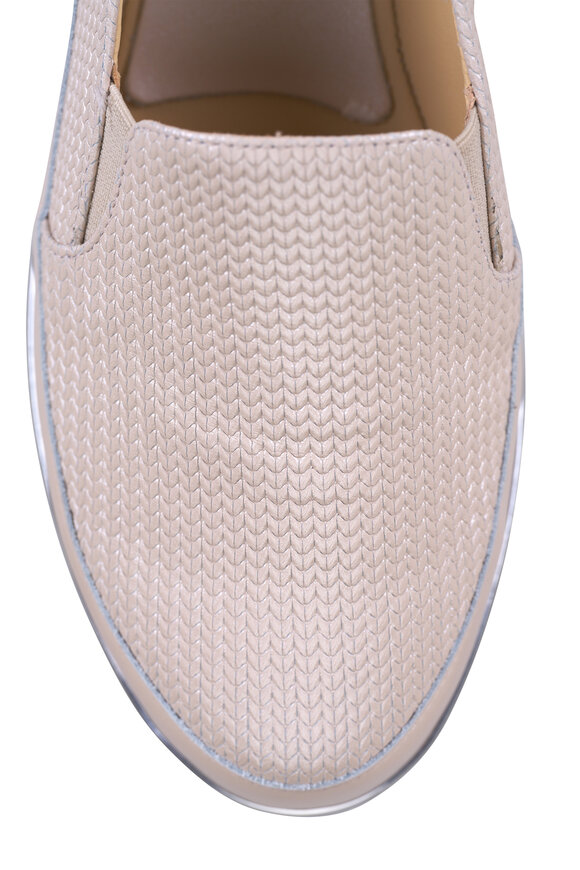 Ron White Nellaya Pearl Oyster Woven Calfskin Loafer - view 4
