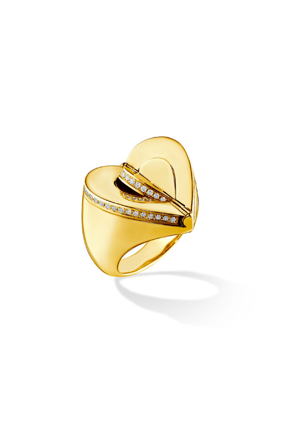Cadar 18k Yellow Gold Endless Pinky Ring