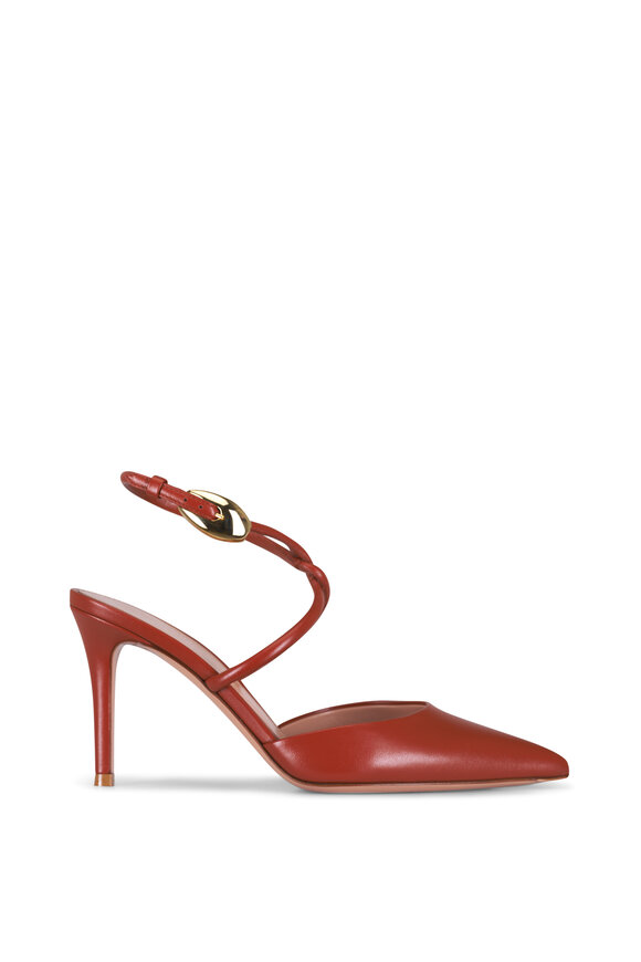 Gianvito Rossi Sedona Leather Strappy Sandal, 85mm - view 3