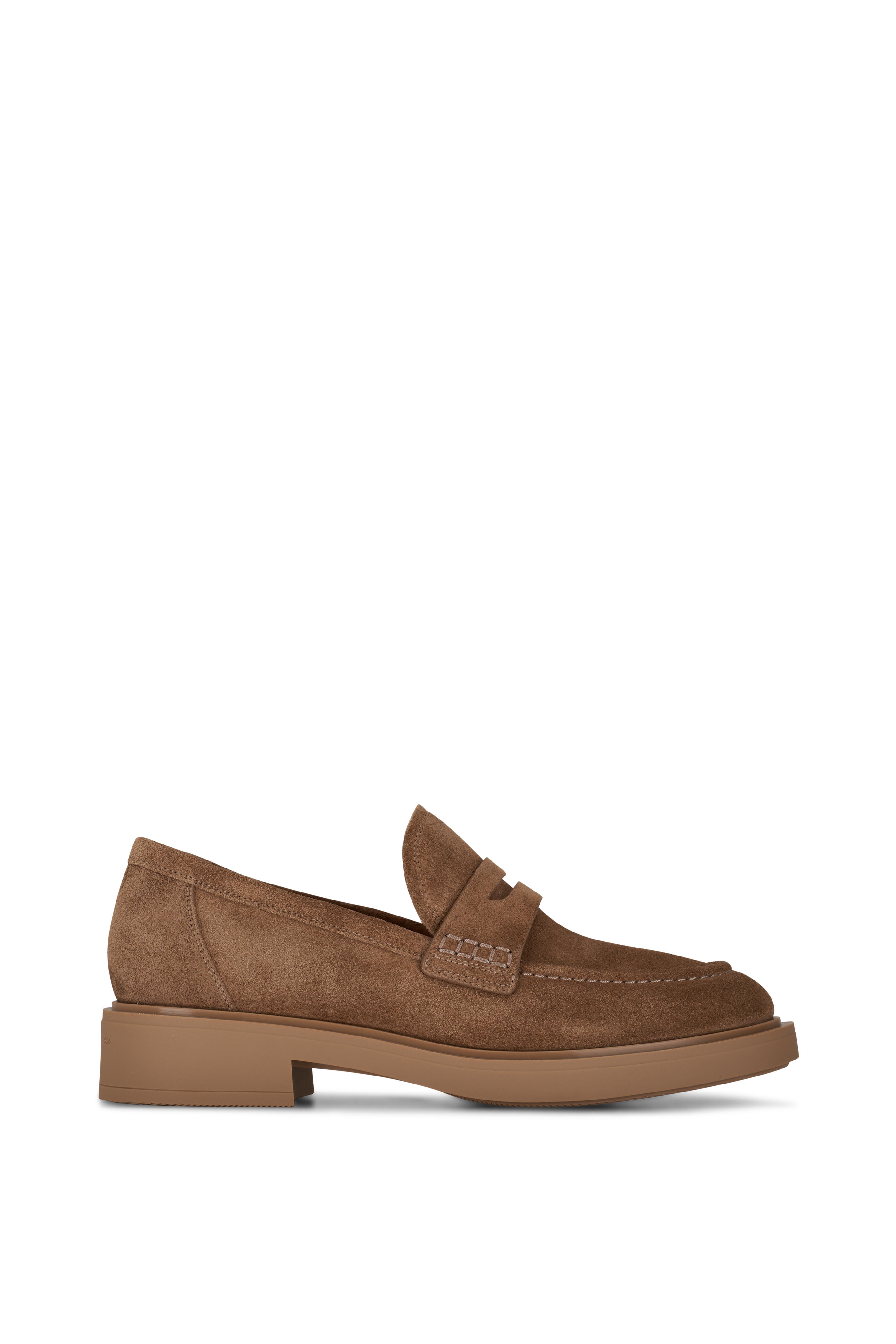 ローファー・オックスフォード Gianvito Rossi Loafers & Slippers (G25358 20GOMCAMEL CAMEL) Gianvito Rossi - Harris Camel Suede Loafer, 20mm