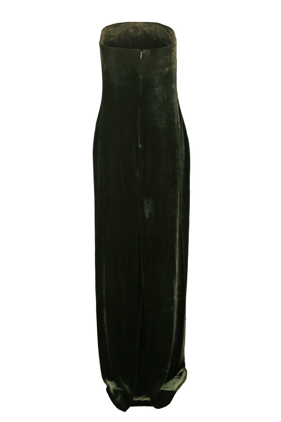 Ralph Lauren Farley Fern Velvet Evening Dress - view 2