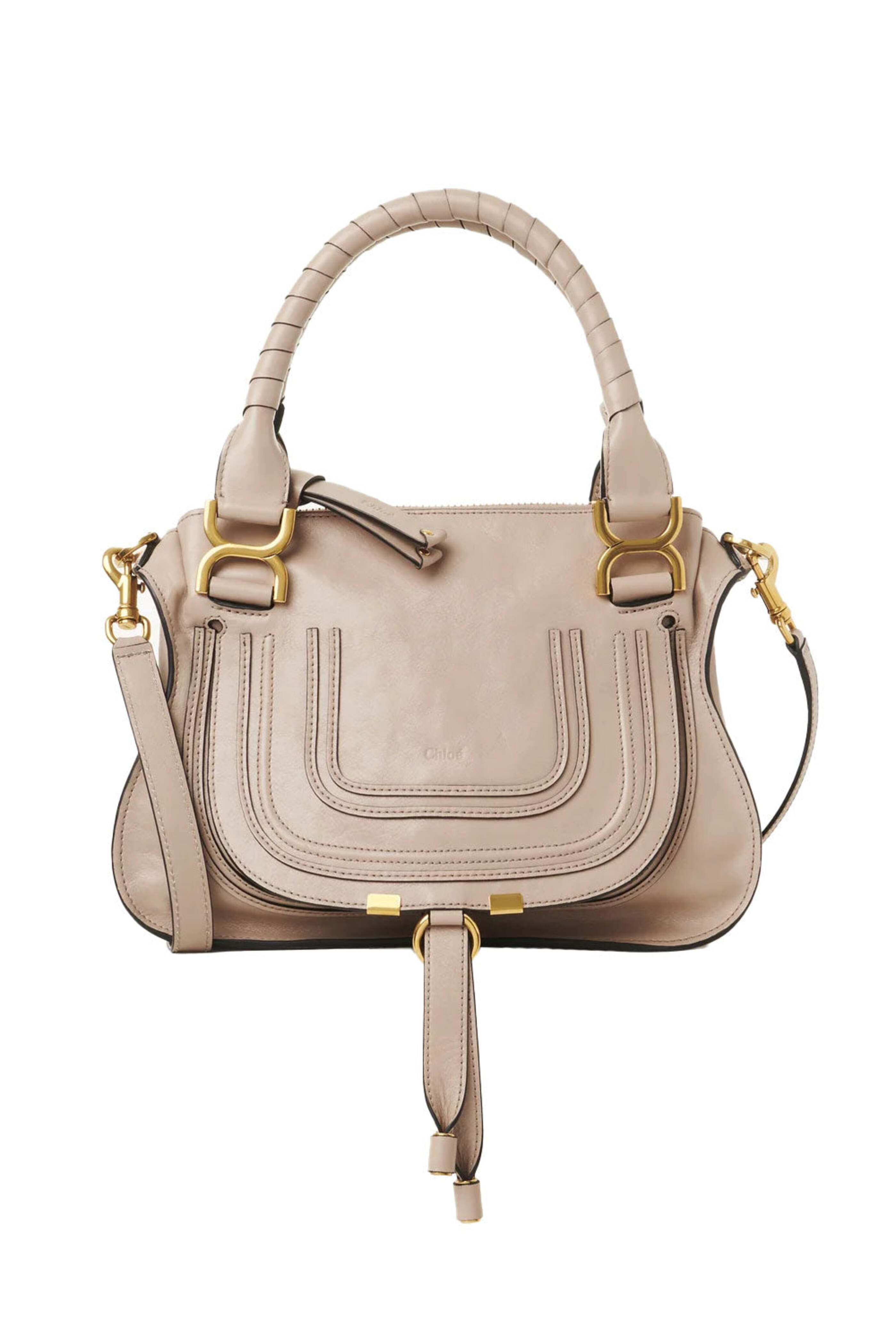 Chloé - Marcie Shoulder Bag in Deep Beige | Mitchell Stores