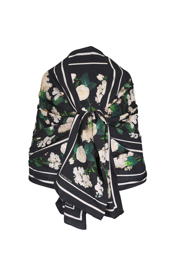 Sachin Babi Milly Ink & Ivory Blooms Wrap - view 1