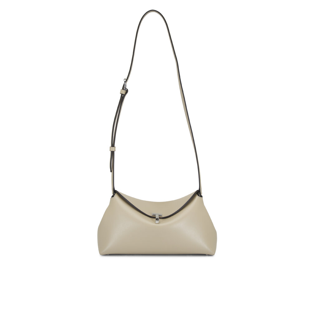 ハンドバッグ NEW TOTEME T-Lock Small Leather clutch Fawn T-Lock leather clutch fawn – TOTEME