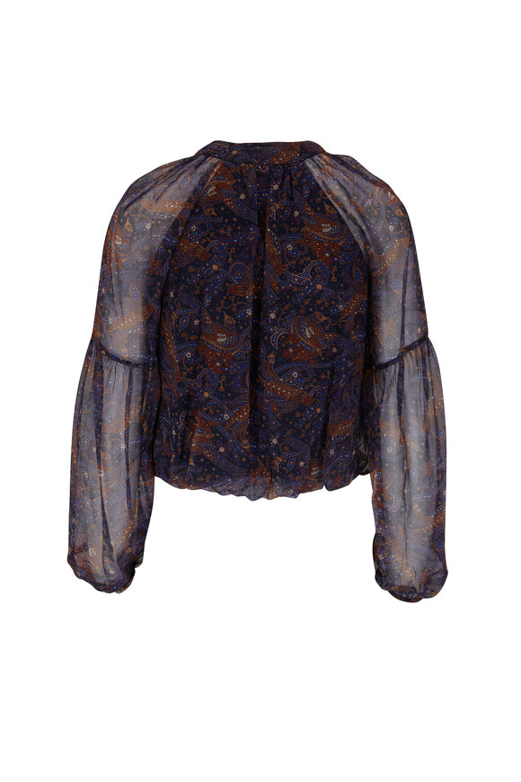 Veronica Beard - Jayce Black Multi Silk Blouse