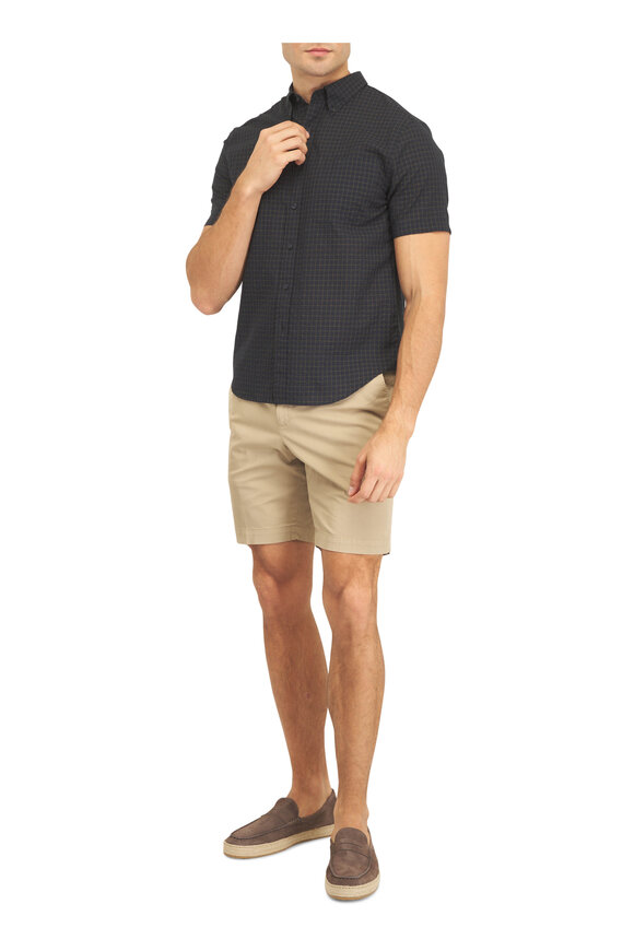 PT Torino Light Khaki Stretch Cotton Shorts - view 2
