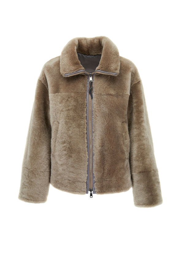 Brunello Cucinelli - Reversible Leather & Shearling Jacket 