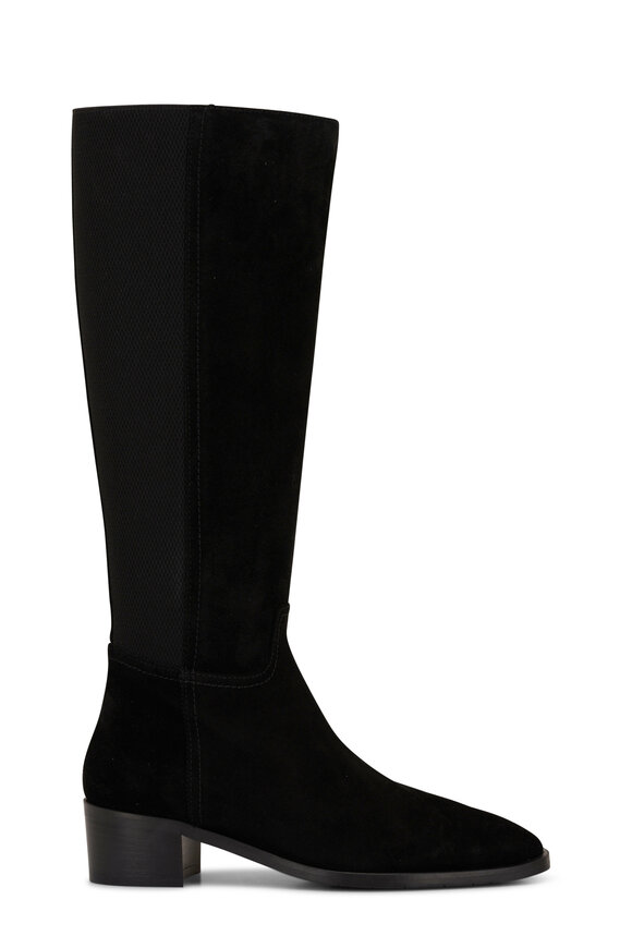 Aquatalia Halena Light Brown Silky Suede Knee Boot