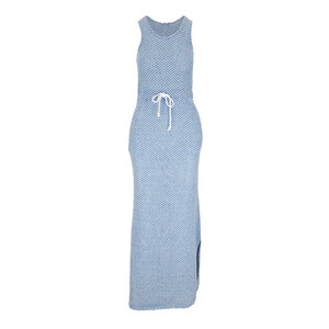 Faherty Brand - Marina Blue Fish Scale Scoop Neck Dress