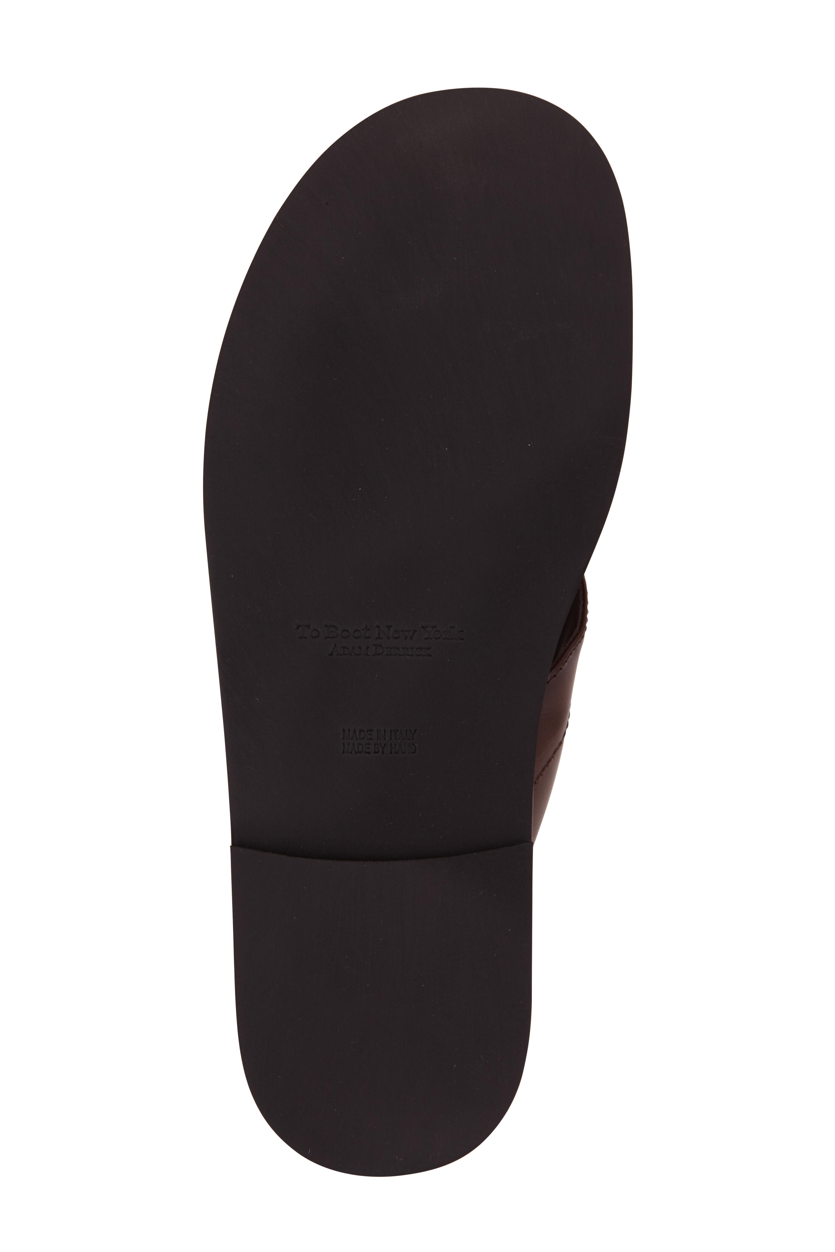 To Boot New York - Maui Diver Dark Brown Leather Thong Sandal