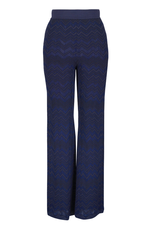 Missoni Blue & Black Straight Leg Pant - view 1