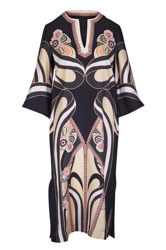 La DoubleJ Kaftan Ambrosia Placée Pale Pink Silk Twill Dress - view 1
