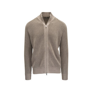トップス Ermenegildo Zenga Premium Cashmere Ermenegildo Zegna Navy Premium Cashmere Zip-Up Fisherman's